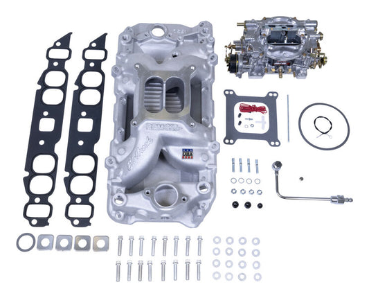Edelbrock Single-Quad Manifold and carb Kit for Big-Block Chevy Oval Port