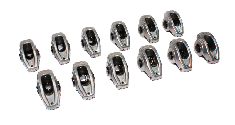 High Energy Die Cast Aluminum Roller Rocker Arms for Ford; 3/8" Stud, 1.6 Ratio
