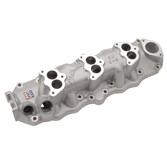 Edelbrock Triple Deuce Intake Manifold for 1949-53 Ford Flathead, Satin Finish