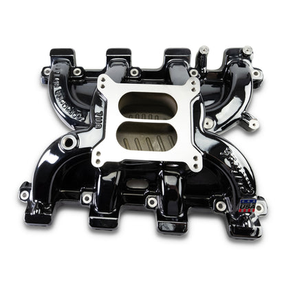 Edelbrock Performer RPM Small Block Chevy LS1 Intake Manifold Only, Black Plasma finish