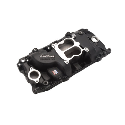 Edelbrock Performer 2-O Intake Manifold for 1965-90 Big-Block Chevy, Black Finish