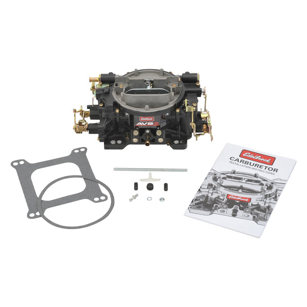 Edelbrock AVS2 Carburetor 650 CFM With Manual Choke, Black Powder Coated (Non-EGR)