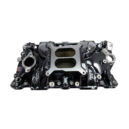 Edelbrock Performer EPS Intake Manifold for 55-86 Small-Block Chevy w/ Black plasma Finish