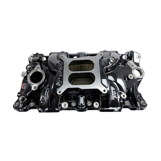 Edelbrock Performer EPS Intake Manifold for 55-86 Small-Block Chevy w/ Black plasma Finish