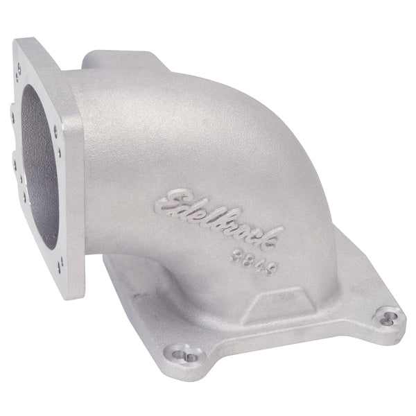 Edelbrock Throttle Body Intake Elbow High Flow, 90mm Opening, Satin Finish