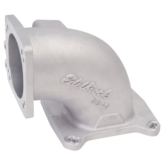 Edelbrock Throttle Body Intake Elbow High Flow, 90mm Opening, Satin Finish