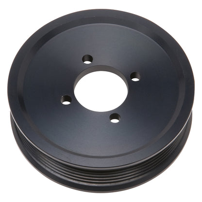 Edelbrock Competition Supercharger Pulley 4.125 in. 6-Rib, Black Anodized