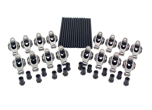 Rocker Arm Kits; Pontiac ('65-'79 326-455 V8 1.65 Magnum Rockers and Magnum Pushrods